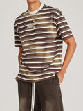 Men's Striped Oversized Short Sleeve Tee