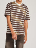 Men's Striped Oversized Short Sleeve Tee