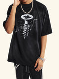 Men's Dark Oversized Short Sleeve Tee