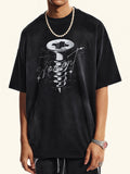 Men's Dark Oversized Short Sleeve Tee