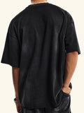 Men's Dark Oversized Short Sleeve Tee