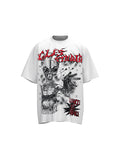 T-shirt surdimensionné à manches courtes Skeleton pour hommes