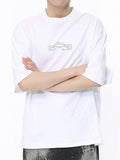 Men's Letters Oversized Short Sleeve Tee