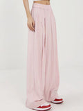 Solid Color Loose Wide Leg Pants