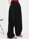 Solid Color Loose Wide Leg Pants