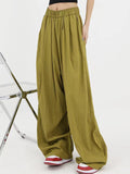 Solid Color Loose Wide Leg Pants