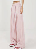 Solid Color Loose Wide Leg Pants