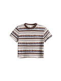 Striped Print Short Sleeve Tee