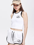 Contrast Color Sports Shorts