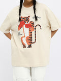 Animal Print Unisex Oversized Short Sleeve Tee