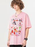 Cute Print Unisex Oversized Short Sleeve Tee