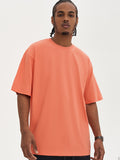 Men's Solid Color Oversized Short Sleeve Tee