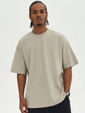 Men's Solid Color Oversized Short Sleeve Tee