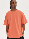 Men's Solid Color Oversized Short Sleeve Tee