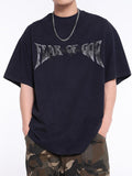 Men's Letters Oversized Short Sleeve Tee