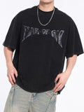 Men's Letters Oversized Short Sleeve Tee