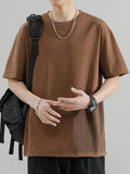 Solid Color Loose Oversized Short Sleeve Tee