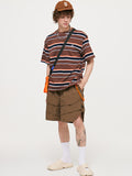 Men's Striped Unisex Oversized Short Sleeve Tee