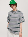 Men's Striped Unisex Oversized Short Sleeve Tee