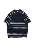 Men's Striped Unisex Oversized Short Sleeve Tee