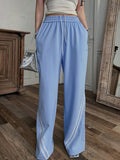 Side stripes Wide Leg Pants