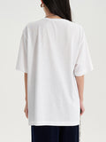 Letter Print Oversized Short Sleeve Tee