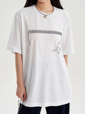 Letter Print Oversized Short Sleeve Tee