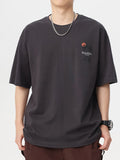 Men's Street Print Graphic Oversized Short Sleeve Tee