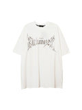 Men's Street Print Graphic Oversized Short Sleeve Tee