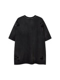 Men's Hole Print Graphic Oversized Short Sleeve Tee