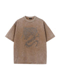 Men's Wash Graphic Oversized Short Sleeve Tee