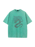 Men's Wash Graphic Oversized Short Sleeve Tee