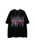 Men's Alphabet Graphic Oversized Short Sleeve Tee