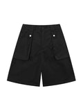 Einfarbige Cargo-Shorts