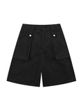 Einfarbige Cargo-Shorts