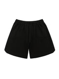 Letter Printed Drawstring Shorts