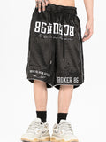 Unisex Letter Print Shorts