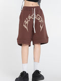 Unisex-Shorts mit Street-Letter-Print