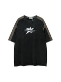 Men's Star Print Oversized Short Sleeve Tee