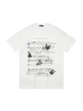 Butterfly Print Oversized Short Sleeve Tee