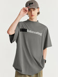 Men's Letter Print Oversized Short Sleeve Tee