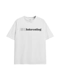 Übergroßes kurzärmliges T-Shirt mit Buchstaben-Print für Herren