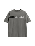 Men's Letter Print Oversized Short Sleeve Tee