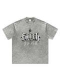 Men's Graphic Print Oversized Short Sleeve Tee