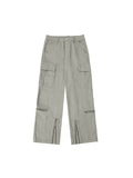 Solid Color Pocket Cargo Pants