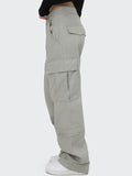 Solid Color Pocket Cargo Pants