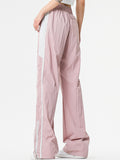 Striped Contrast Unisex Wide Leg Pants