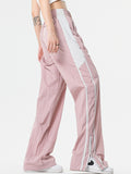 Striped Contrast Unisex Wide Leg Pants