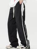 Striped Contrast Unisex Wide Leg Pants