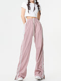 Striped Contrast Unisex Wide Leg Pants